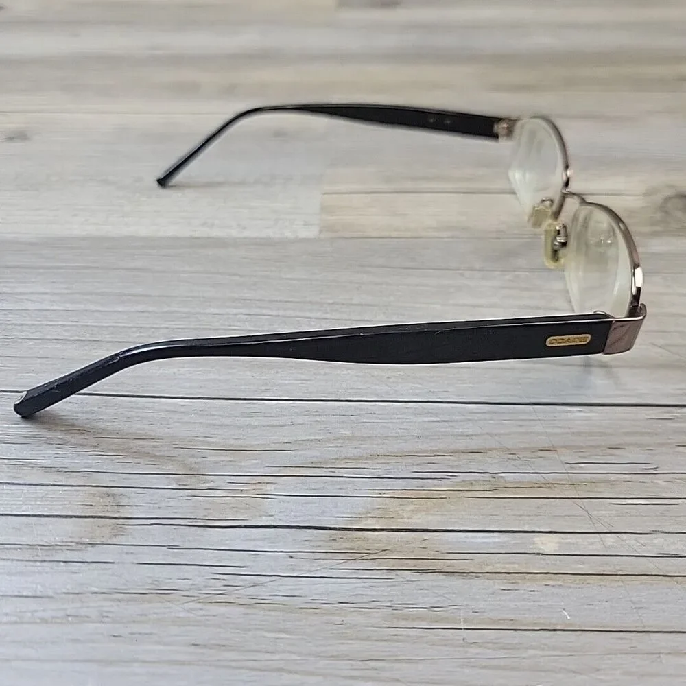 Coach Eyeglasses SUZANNA (246) TAN 50-17-135 Brown Half Rim ‎ FRAMES ONLY